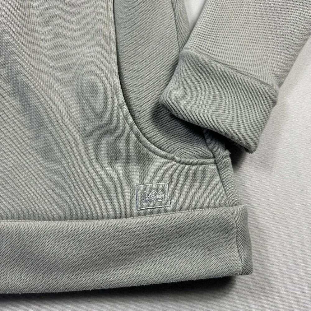 REI Women's Sweater Jacket Full Zip Long Sleeve Polyester Gray Women's Large‎